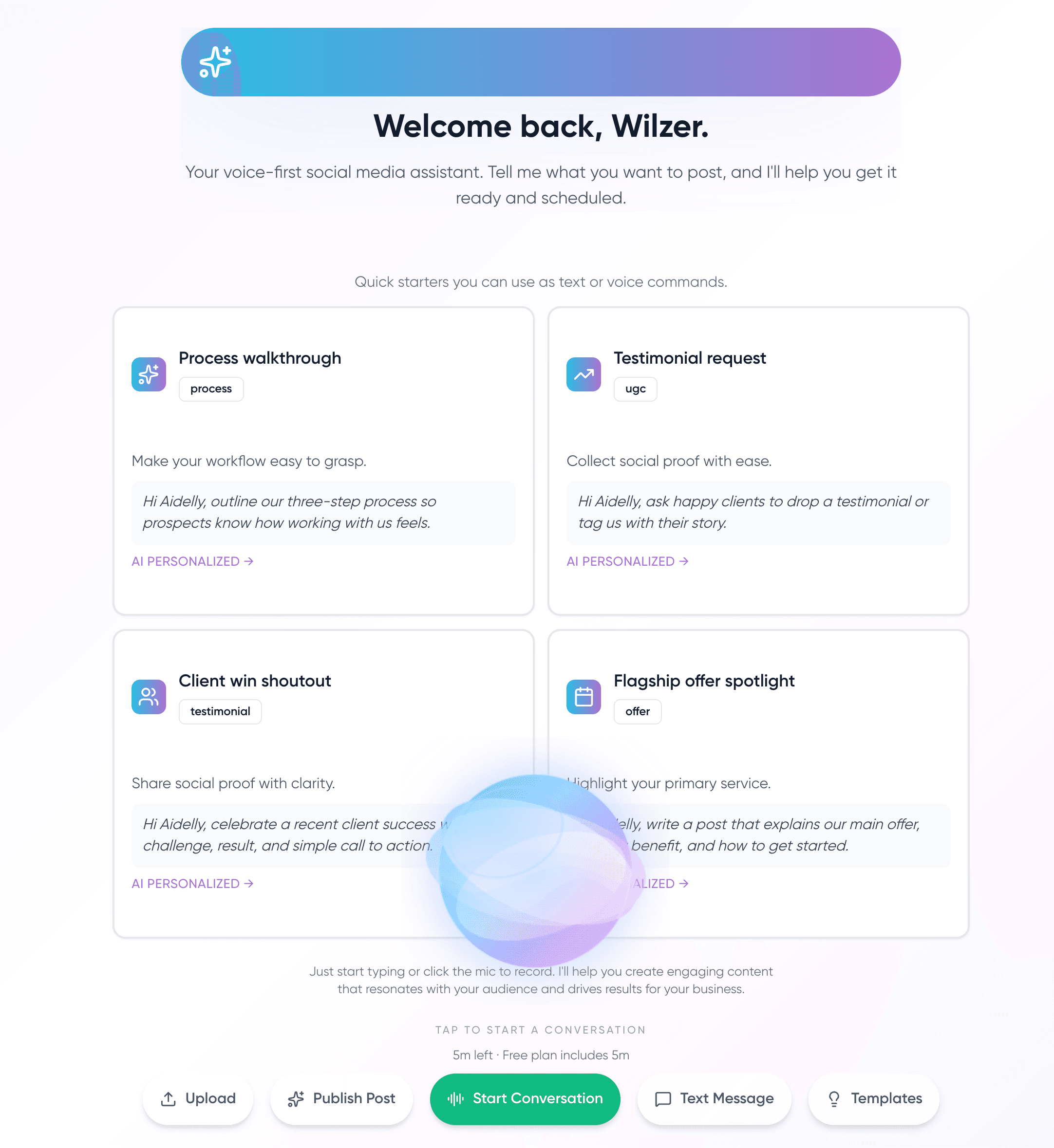 Speak Once. We Create.