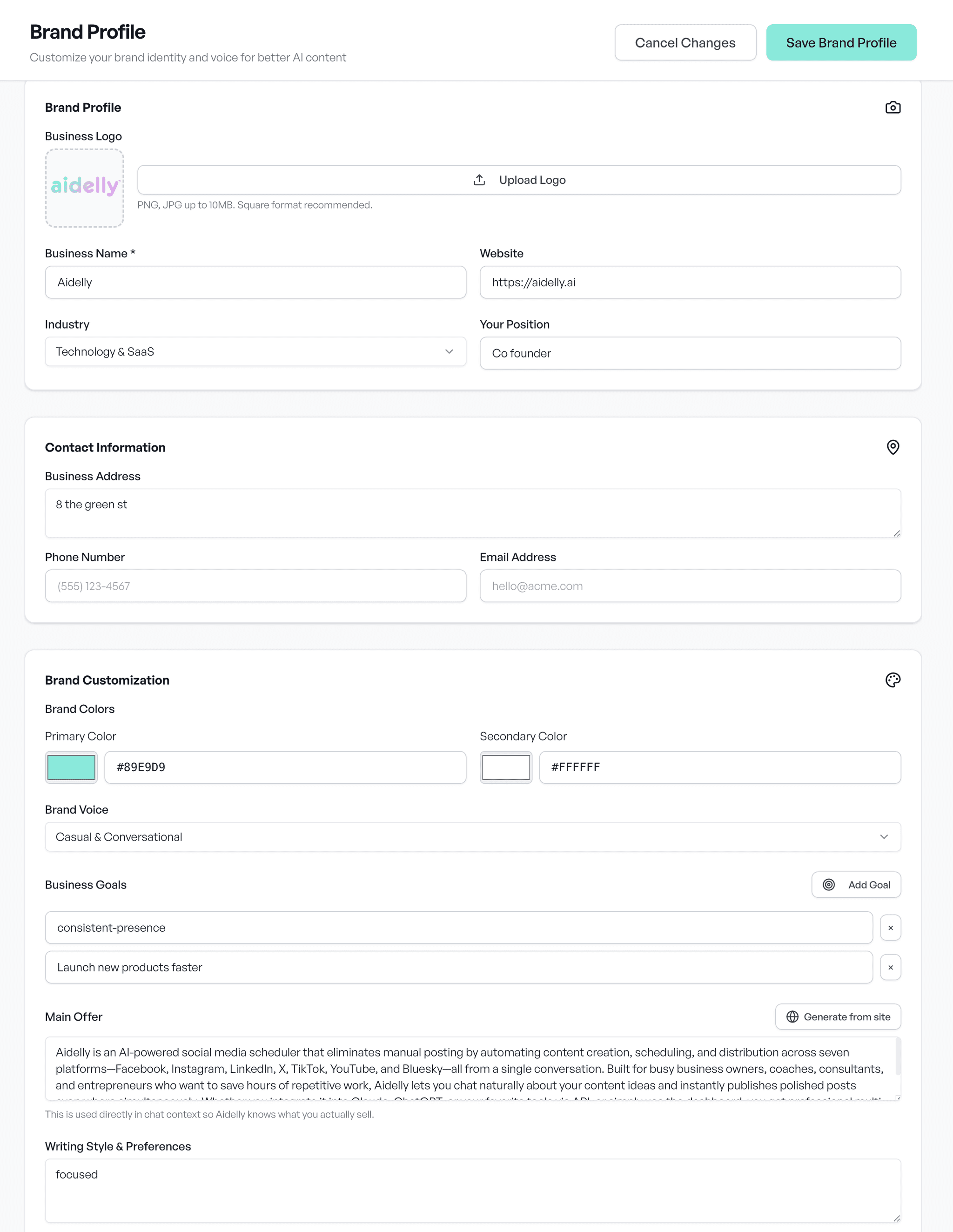 Writes like you. Learns over time.